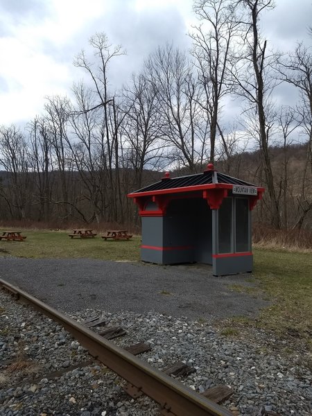 Train stop and picnic area