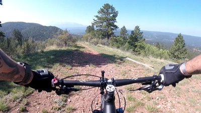 Nice view coming out of the wood on lower ridge trail