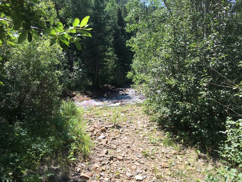 Water crossing at Jim Creek