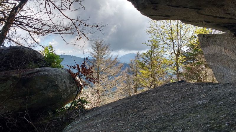 Accessible rock features at the top of Eagle Rock.