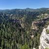 following the rim of Ashdown Gorge