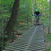 Flying down one of the great bridges