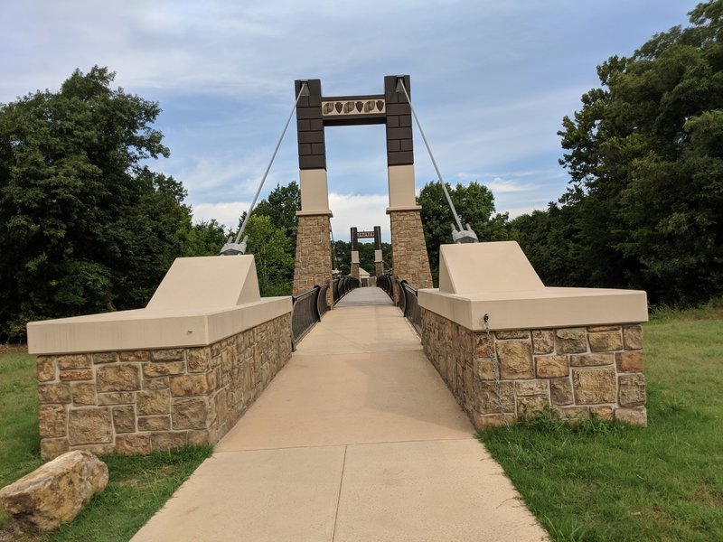 Inkana Bridge between Chickasaw National Recreation Area and Chickasaw Cultural Center