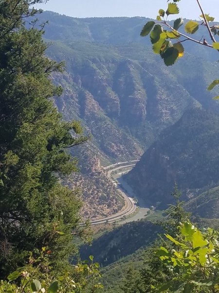 Glenwood Springs Canyon, I70, CO river