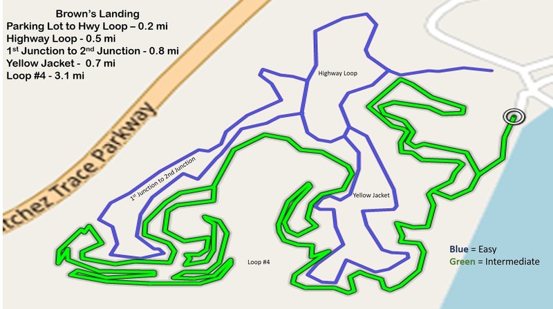 Brown's Landing Trail Map