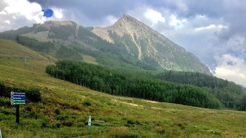 View of Mt. Crested Butte near Chairlift off Trail!!