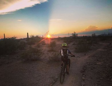 Amazing end of the ride view.