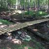 New bridge over the stream.