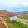 I think this is one of the view's on Steve's loop.  It's hard to see but...a group of water tubers are up river.  What a view!