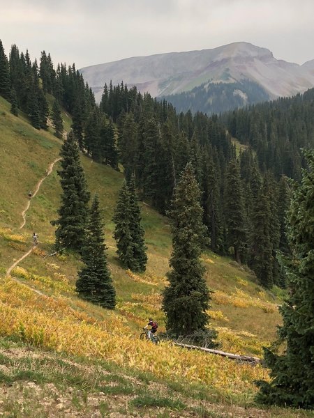 It's a long climb up Blackhawk Pass!