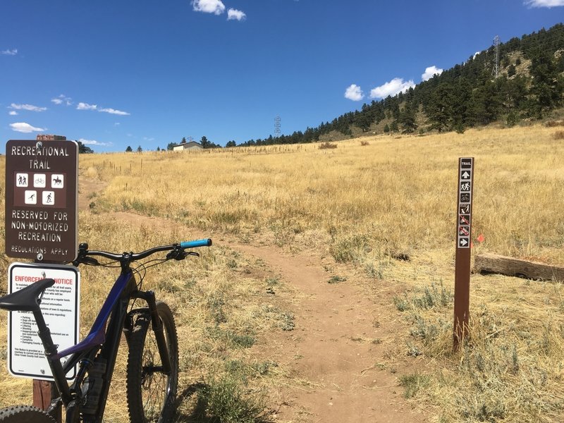 Setting out at the Floyd Hill Trailhead