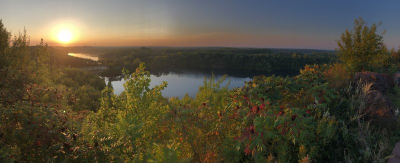 Sunrise at top of Miner's Mountain