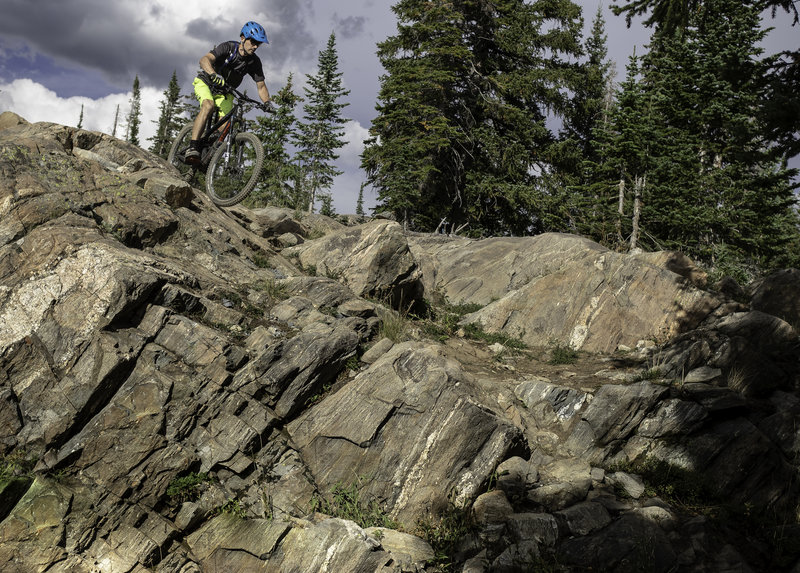 Plenty of steeps on Grouse Ridge