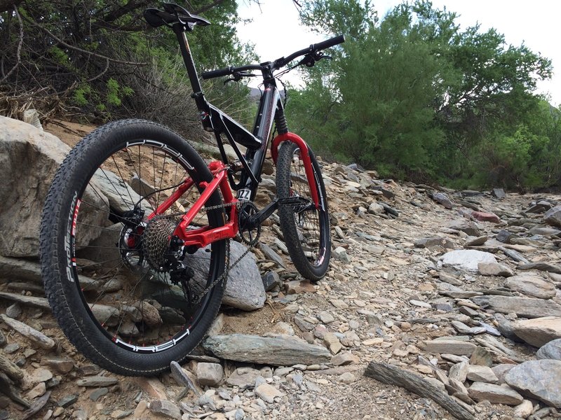 Lower Quartz Trail in the wash between neighborhoods....very rocky