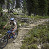 The Mountain View Trail alternates between fast downhills and punchy climbs