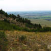 Looking north toward Denver at the top of the first climb.