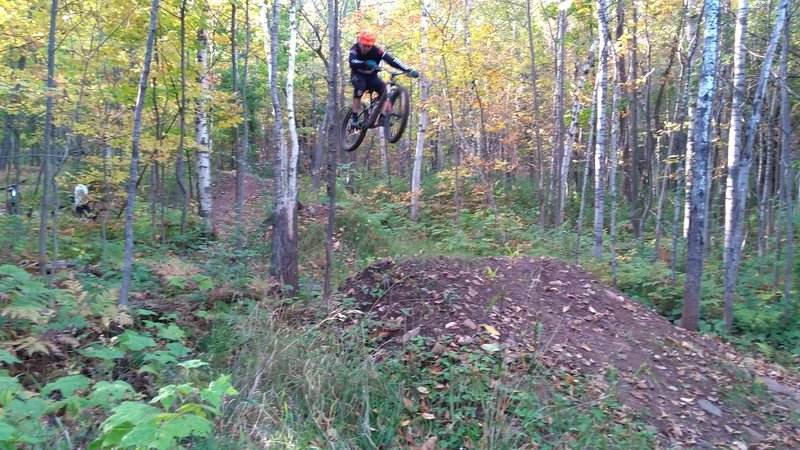 Sending it over one of the jumps in the set “Boss Hog”.