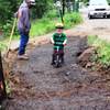 First Tracks---Teething Trail. A pro mtn biker in the making!