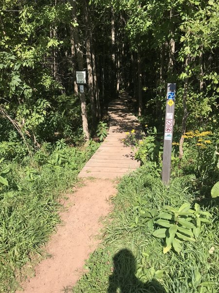 Fun 1/4 mile boardwalk at the bottom entrance to IL