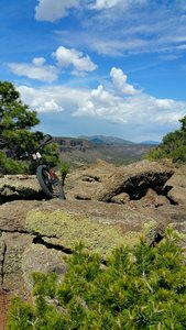Vista at a primitive camping area on Cebolla Mesa.