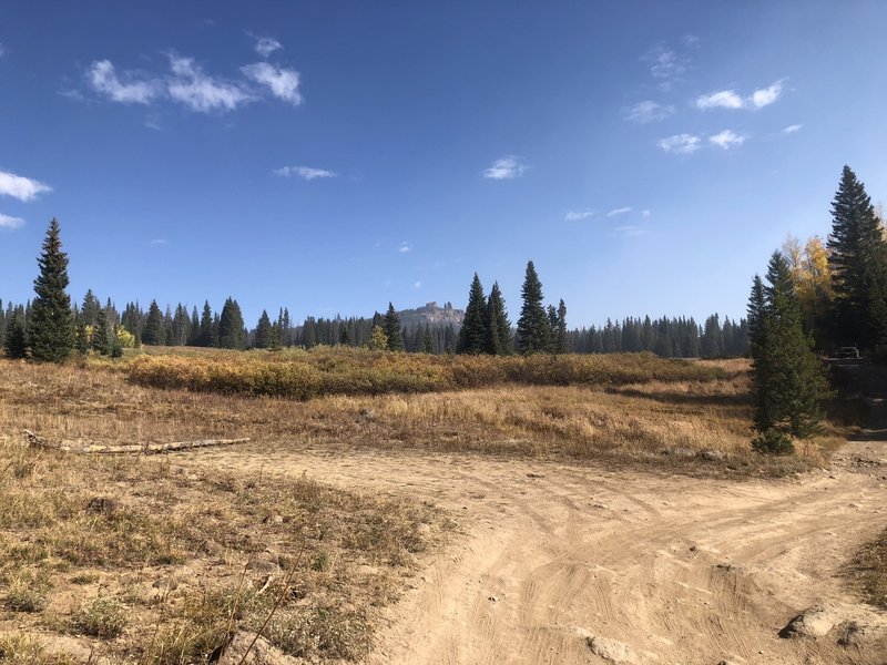 You can see the peak looming in the distance for much of the early part of the trail.