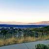 View of Utah lake at sunrise from the bottom of Vertigo.