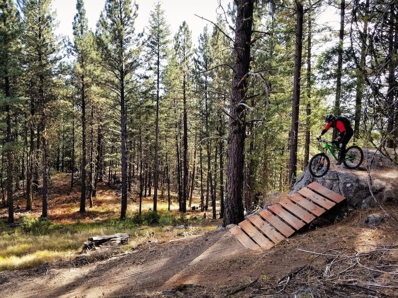 Rock drop to ladder on Berm & Ernie.