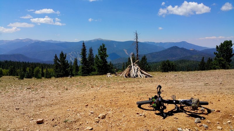 View of the Red River ski area from Greenie Peak.