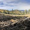 Scenic view near private land. Please stay on the trail here.