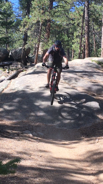 Fun rock features on Charlies Cutoff.