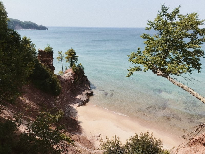 Another gorgeous view at the north end of the island. But take in the view quickly - the black flies swarm and bite in just seconds.