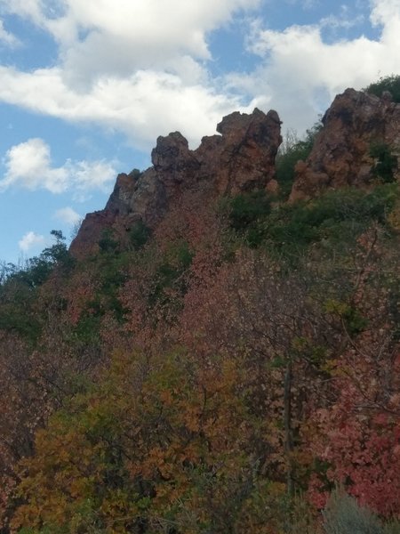 Red Rock climbing crags.