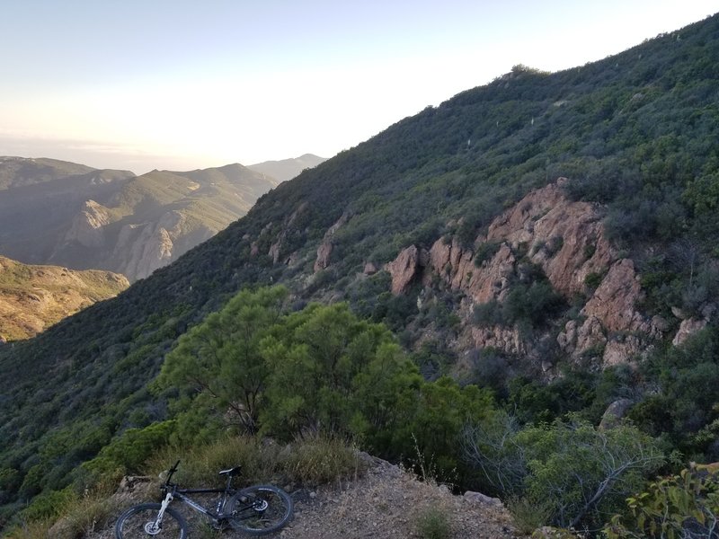 Vista point on the Backbone looking southwest.