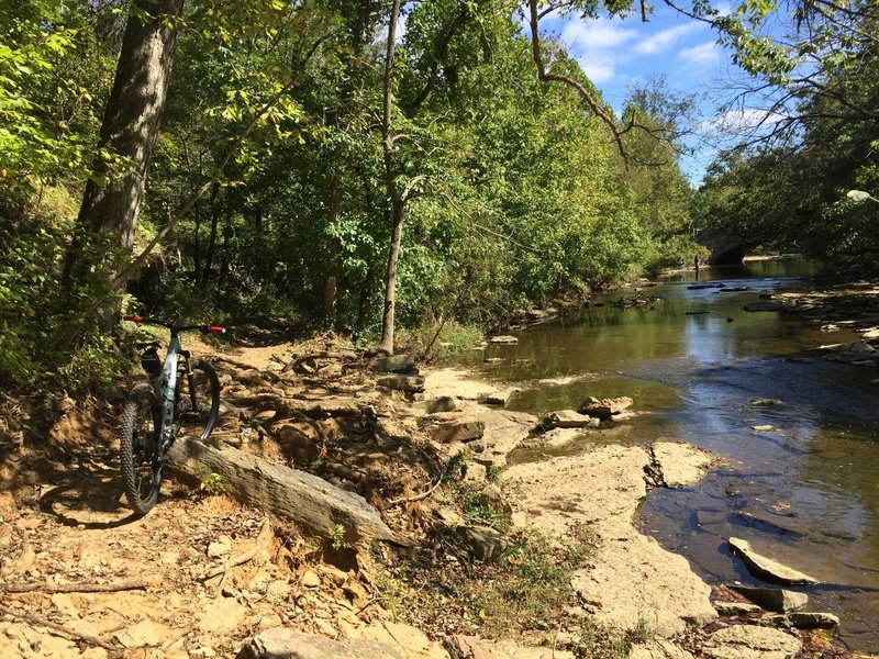 Great place for a break along Beargrass Creek.