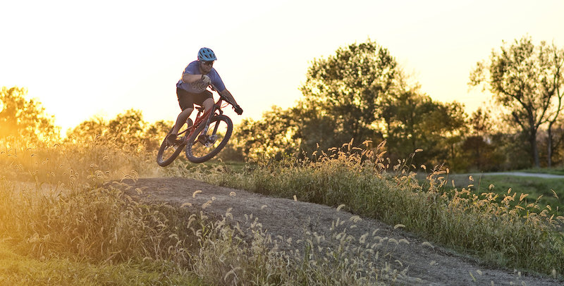 Grabbing air at Mt. Trashmore