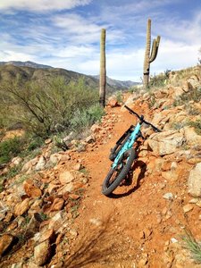 Going the wrong way on the Black Canyon Trail.