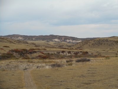 The bluffs above the Lindenmeier site.