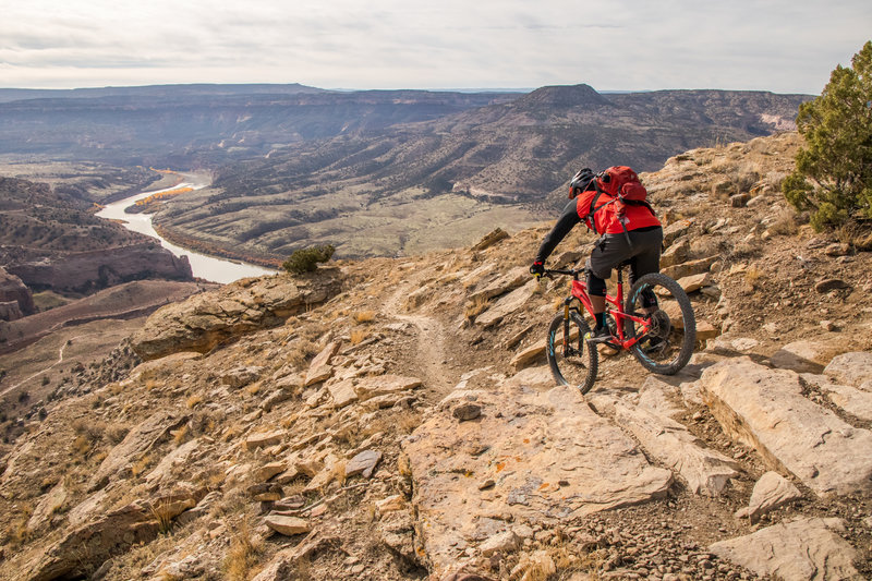 Dropping in on the good stuff from the top of Mack Ridge