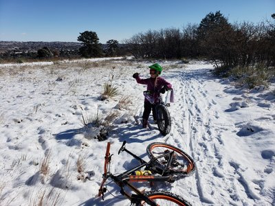 Palmer Park at winter with my 7 year old.
