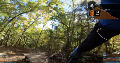 Get ready for this drop that will then roll into a berm.