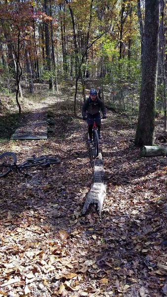 First successful log ride.