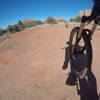 Nice differences in trail surface, rocks looking like a concrete highway.