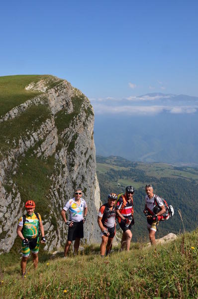 Bikers on the peak of Miapor