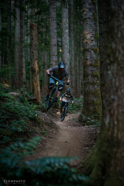 The main builder Shawn Lorenz made sure to add as much fun into the trail as possible if you can see it.