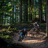 Laying into corners on Olallie trail.