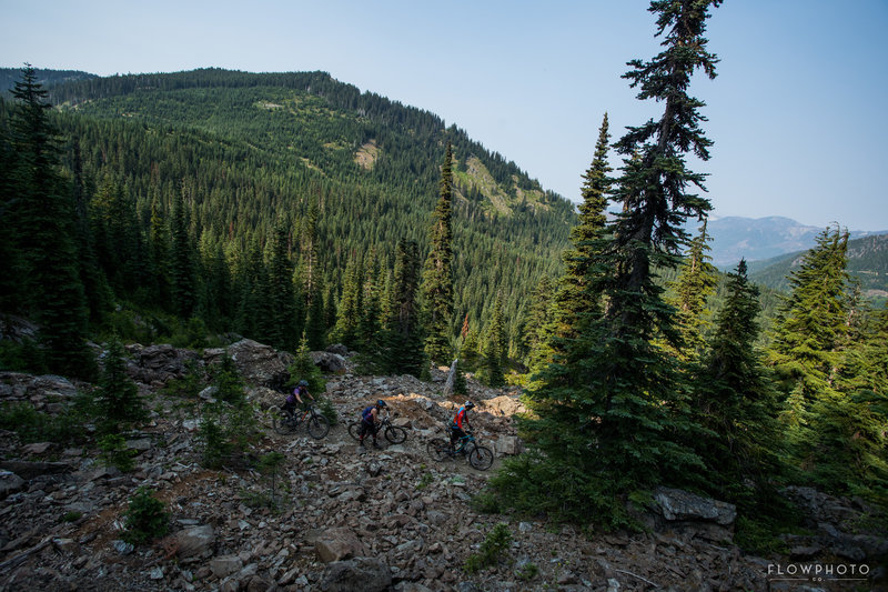 The one hike-a-bike before 4k of downhill!