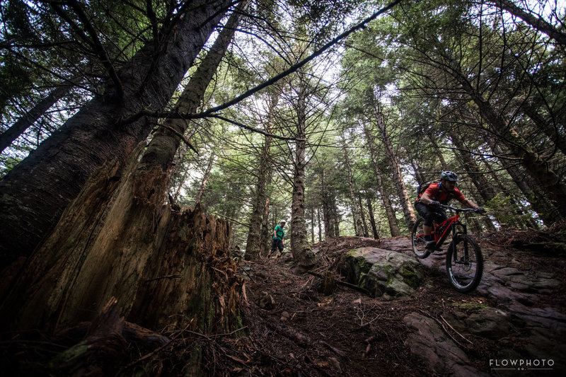 Seth's Bike Hacks dropping in first time on the Peoples Elbow.