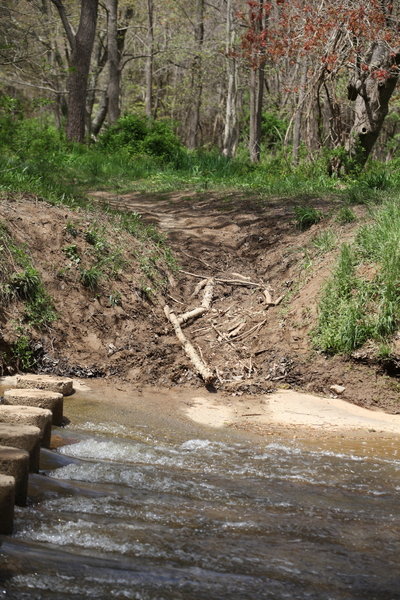 Condition after heavy rains and flash floods at Difficult Run, just south of Dulles Airport Toll Road (267).