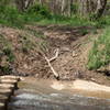 Condition after heavy rains and flash floods at Difficult Run, just south of Dulles Airport Toll Road (267).