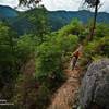 Wesley Lamberson riding Paint Mountain Trail circa 2014, photo by Jerry Greer